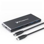 Caja Externa Phoenix M.2 SSD SATA M2 USB-C + Hub 7EN1 Usb-c+usb+hdmi+sd 60W