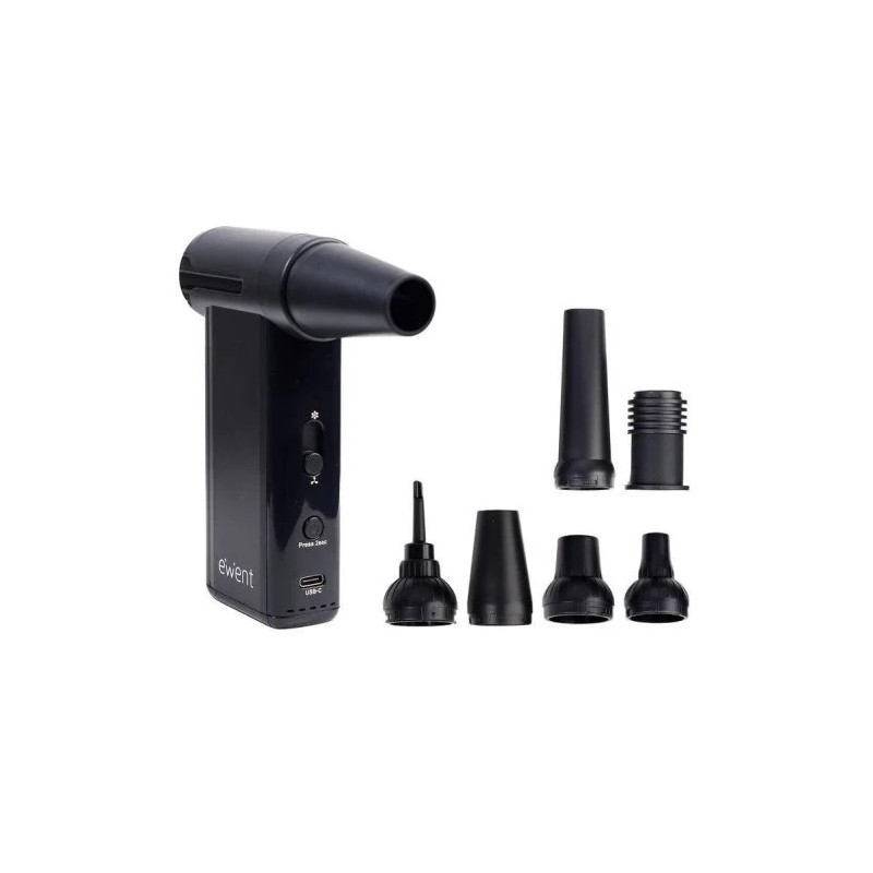Pistola Aire Electrico Limpiapolvo Ewent 130W Recargable
