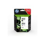 Pack original HP 303 negro y tricolor 3YM92AE