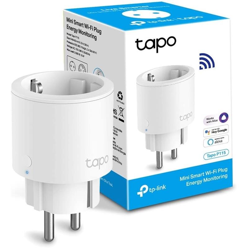 Enchufe Inteligente TP-Link Tapo P115 WiFi Enchufe Inteligente TP-Link Tapo P115 WiFi
