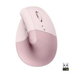 Ratón Logitech Lift Vertical Wireless Ergonomic 4000DPI 5 Botones Rose