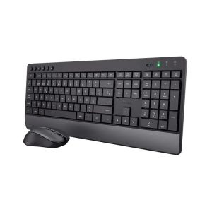 Teclado + Ratón Trust Trezo Wireless Black Eco