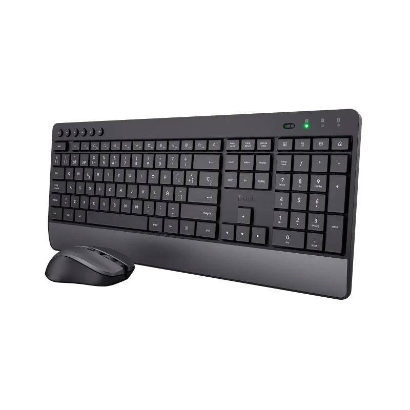 Teclado + Ratón Trust Trezo Wireless Black Eco Teclado + Ratón Trust Trezo Wireless Black Eco