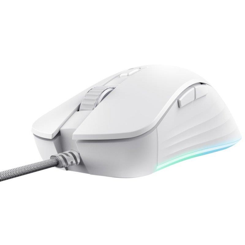 Ratón Trust Gaming Gxt 924 Ybar RGB USB 25K DPI Whte