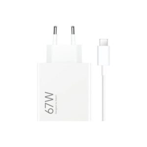 Cargador de Pared Xiaomi Hypercharge Combo 67W Usb-a + Cable White