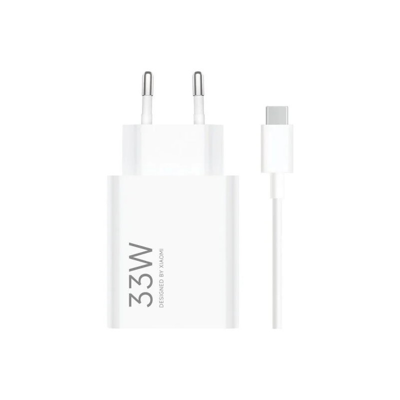 Cargador de Pared Xiaomi Combo 33W Usb-a + Cable White