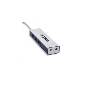 Tarjeta de Sonido USB Approx 5.1 + Hub USB 3.0
