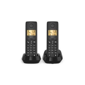 Teléfono Gigaset Basic 100 Black Duo