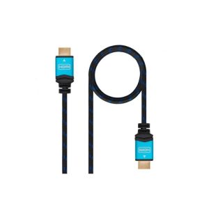 Cable HDMI V2.0 Alta Velocidad 4K 60HZ 18GBPS Nanocable 7M Trenzado