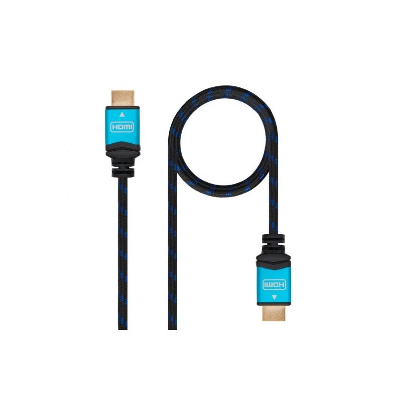 Cable HDMI V2.0 Alta Velocidad 4K 60HZ 18GBPS Nanocable 7M Trenzado