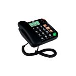 Teléfono fijo Maxcom KXT480 con cable y manos libres negro