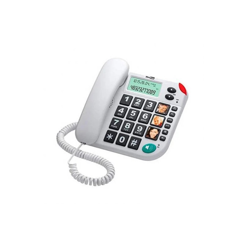 Teléfono Fijo Maxcom KX-T480 White