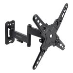 Soporte Pared TV Monitor TooQ Extensible/Inclinable/Giratorio 13-43 20KG Black