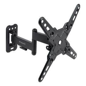 Soporte Pared TV Monitor TooQ Extensible/Inclinable/Giratorio 13-43 20KG Black