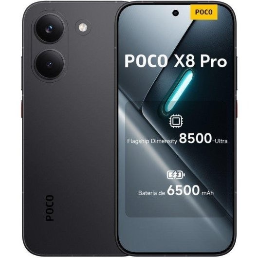 Smartphone Poco X8 Pro 6.59 8GB/512GB/50MP/NFC/5G Black Smartphone Poco X8 Pro 6.59 8GB/512GB/50MP/NFC/5G Black
