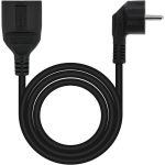 Cable Alargador Alimentación Acodado Schuko PC Nanocable 5M Black