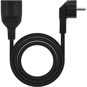 Cable Alargador Alimentación Acodado Schuko PC Nanocable 5M Black