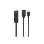 Cable Conversor 4K Aisens HDMI/Macho - DisplayPort/Hembra 10W 10CM Black