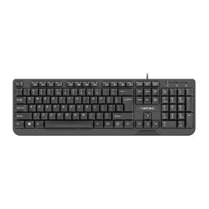 Teclado Natec Trout Slim USB Multimedia Black