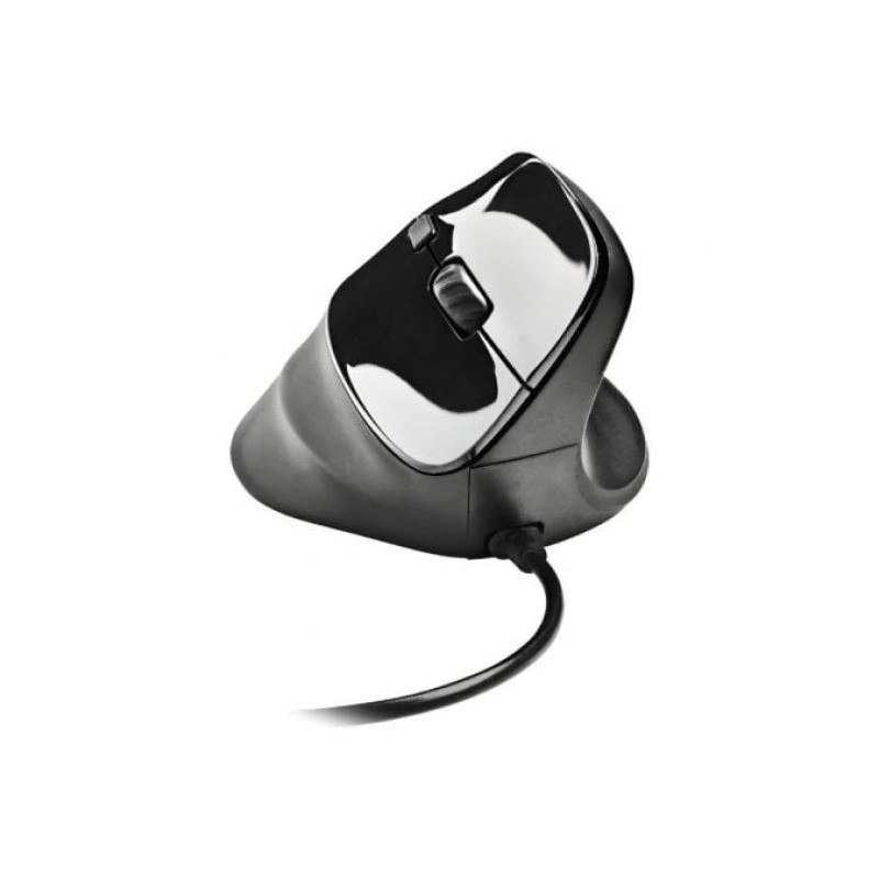 Ratón NGS Samsara Ergonomic Silent USB Black