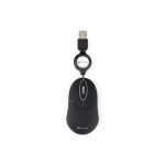 Ratón NGS Sinblack USB Óptico Retractil Black