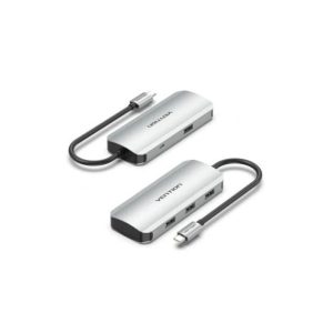 Hub Vention USB-C 4 Puertos USB 3.0 / MicroUSB PD