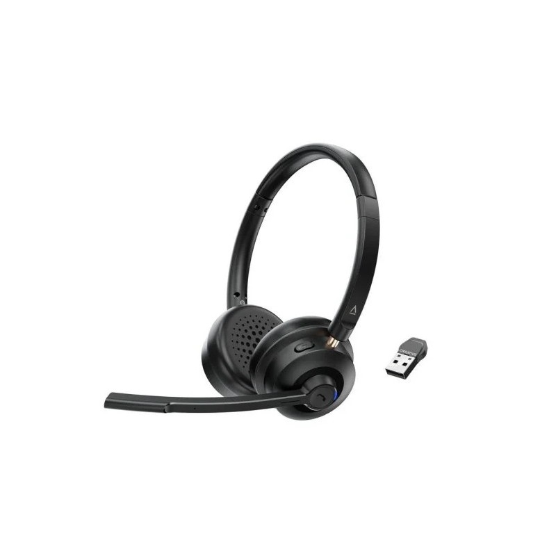 Auriculares + Micrófono Creative Headset Chat Wireless USB Black Auriculares + Micrófono Creative Headset Chat Wireless USB Black