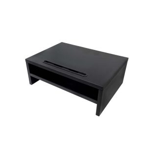 Soporte Elevador Phoenix de Monitor 2 Alturas Madera Black