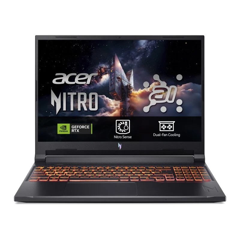 Portátil Gaming Acer Nitro V16 AI Ryzen 7 260/16GB DDR5/SSD512GB/16 WUXGA/RTX 5060/W11Home