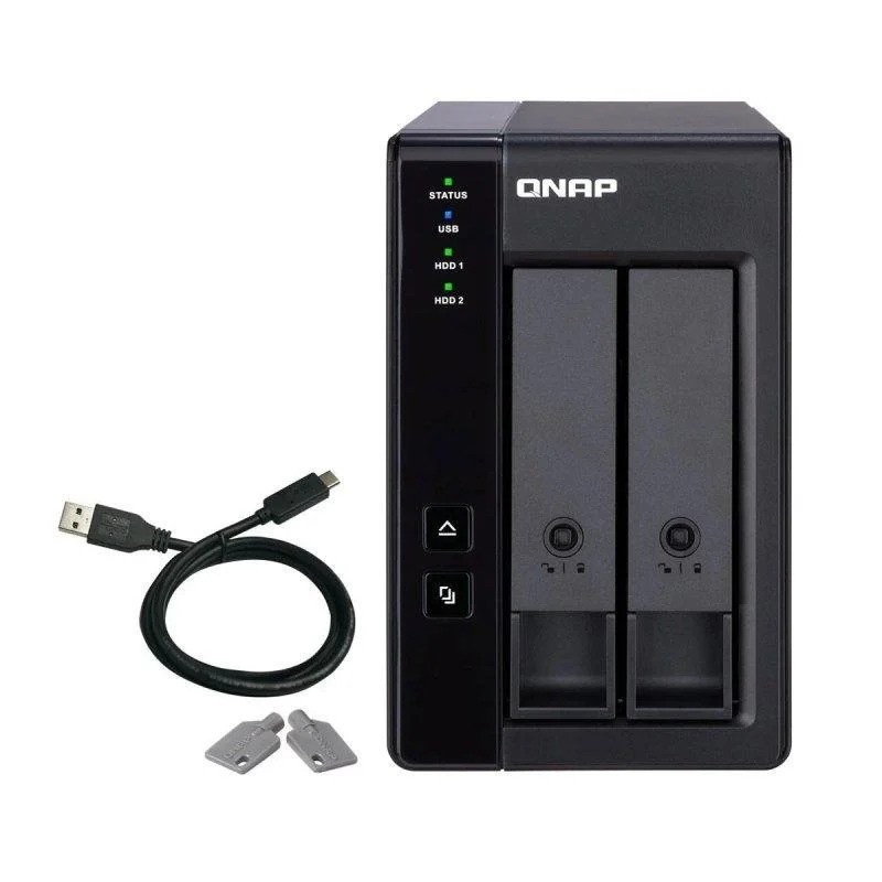 Unidad Externa Qnap 2 HDD 3.5-2.5 TR-002 USB-C