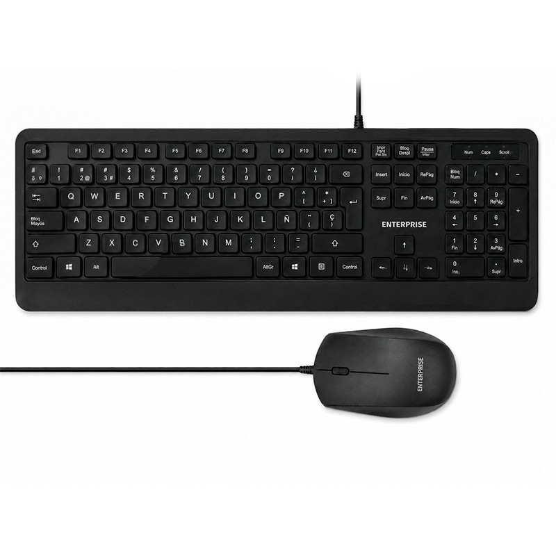 Teclado + Ratón Enterprise Pro KM102 Isle USB Black