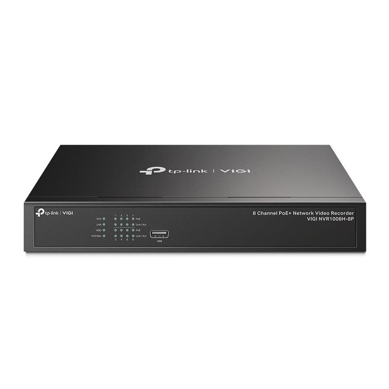 Grabador IP Nvr TP-Link Vigi 8 CH IP 1HDD H265+ PoE