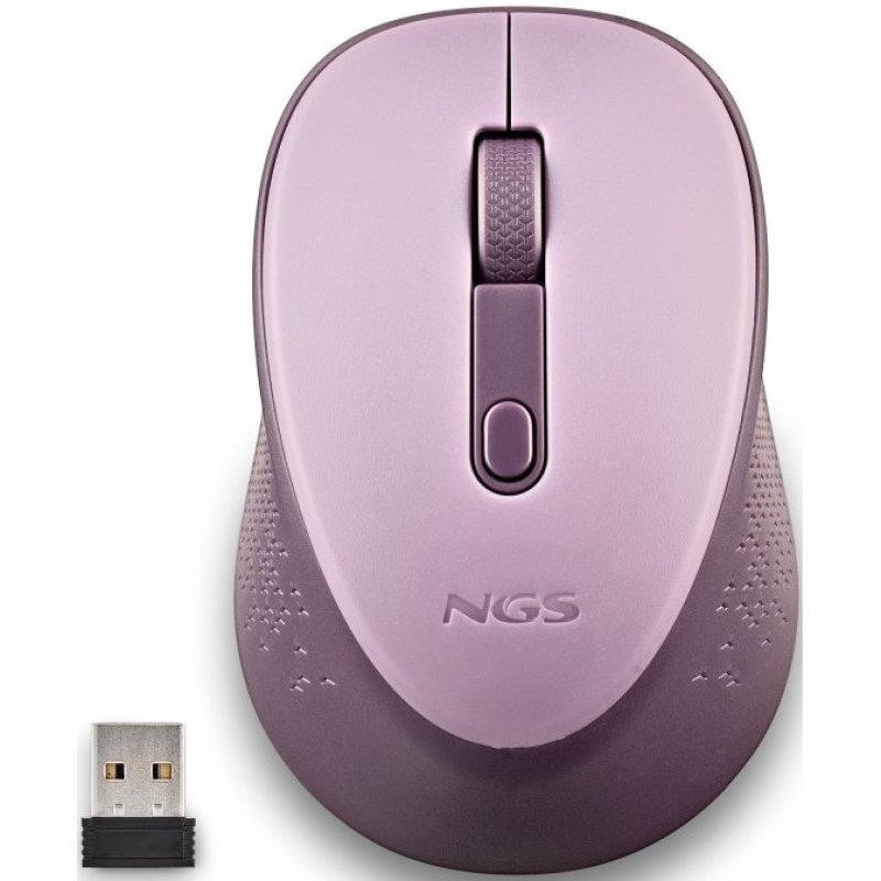 Ratón NGS Dew Lilac Wireless Silent Purple