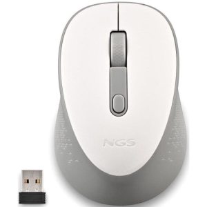 Ratón NGS Dew White Wireless Silent White