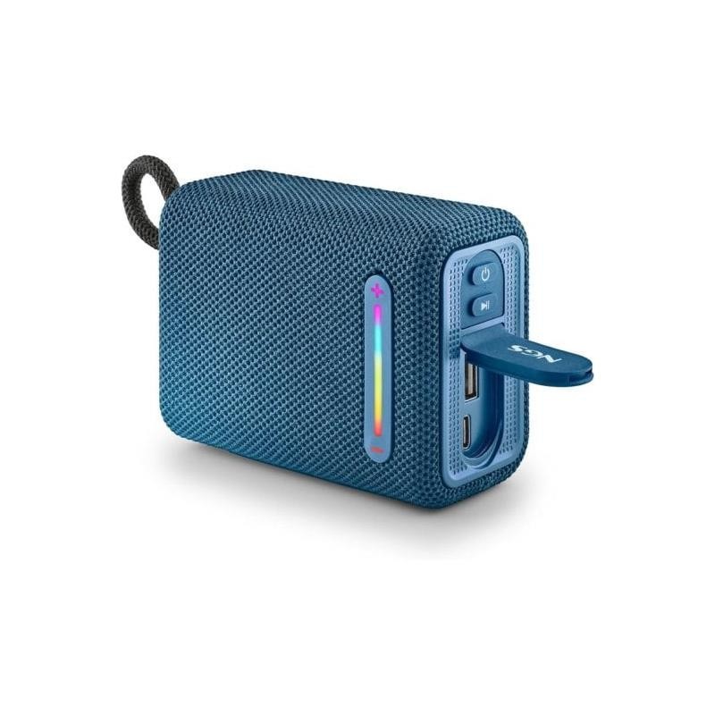 Altavoces NGS Roller Furia RGB Portátil Waterproof IPX6/BT/USB/AUX Blue