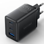 Cargador Pared Vention X2USB-C Usb-a 65W Black