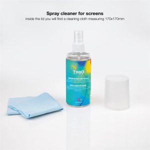 Kit TooQ Spray Limpiador Pantalla 150ML + Paño Microfibra