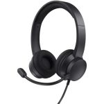 Auriculares + Micrófono Trust HS-260 Headset Enc Usb-a/USB-C Black