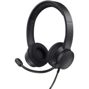 Auriculares + Micrófono Trust HS-260 Headset Enc Usb-a/USB-C Black