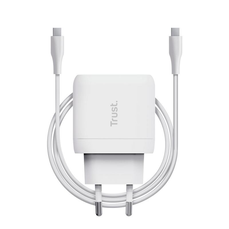Cargador Trust Maxo USB-C 45W 2M White