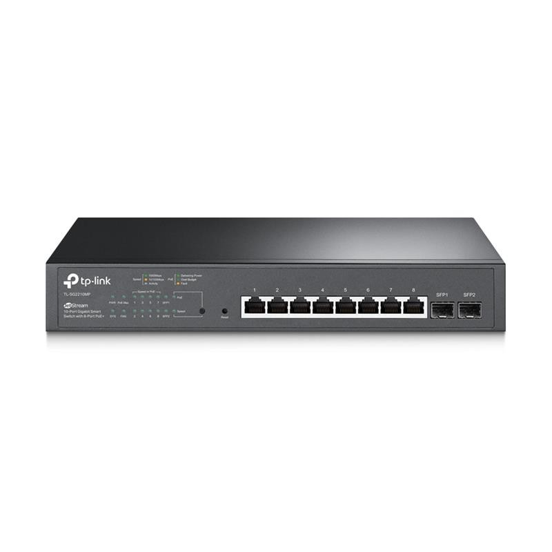 Switch TP-Link Omada Gigabit 10 Puertos TL-SG2210MP 8 PoE + 2 Sfp Switch TP-Link Omada Gigabit 10 Puertos TL-SG2210MP 8 PoE + 2 Sfp