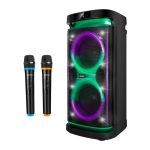 Altavoz Phoenix Rumbleboss XL USB FM BT RGB 160W Karaoke + 2 Micrófono