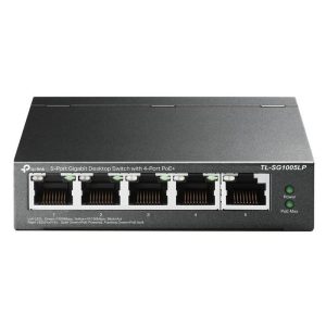 Switch TP-Link Gigabit 5 Puertos 4 Poe+ TL-SG1005LP