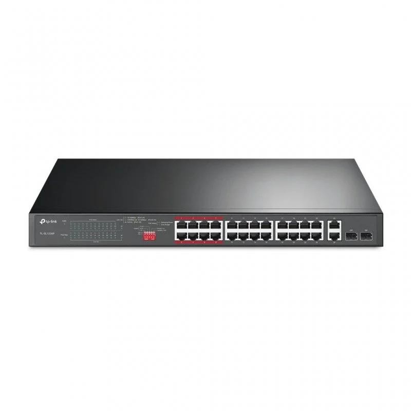 Switch TP-Link Gigabit 24 Puertos + 2 Poe+ TL-SL1226P Switch TP-Link Gigabit 24 Puertos + 2 Poe+ TL-SL1226P