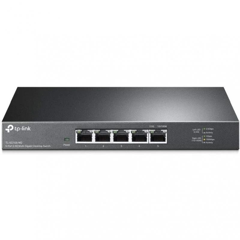 Switch TP-Link Gigabit 5 Puertos 2.5G TL-SG105-M2 Metalica Switch TP-Link Gigabit 5 Puertos 2.5G TL-SG105-M2 Metalica