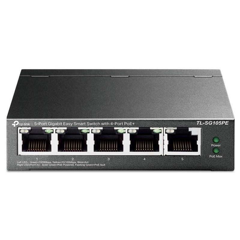 Switch TP-Link TL-SG105PE Gigabit 5 Puertos Poe+ Easy Smart