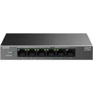 Switch TP-Link Ethernet 6 Puertos Poe+ LS106LP