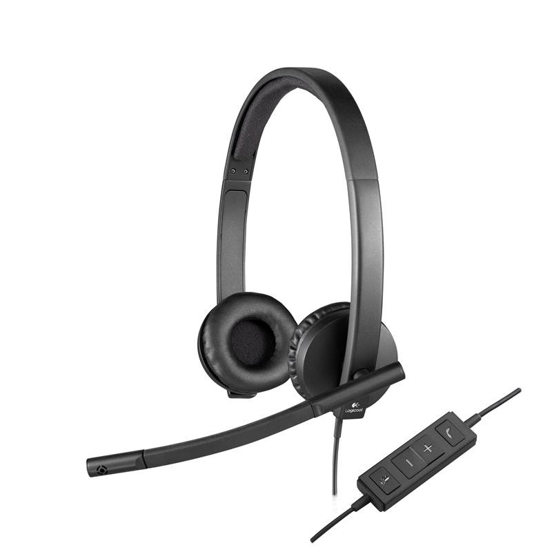 Auriculares + Micrófono Logitech H570E USB