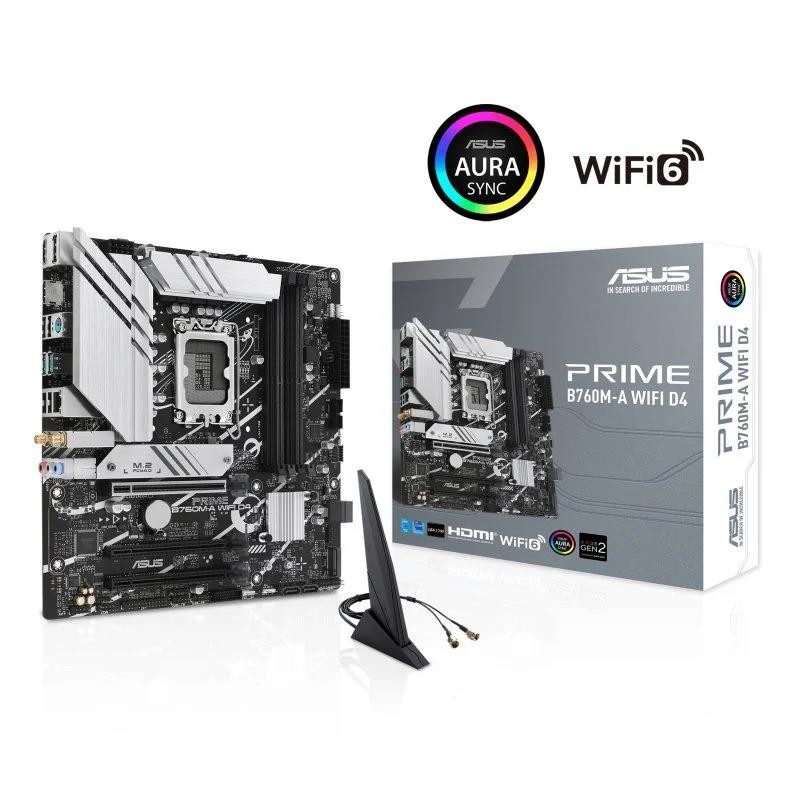 Placa Base ASUS B760M-A WiFi D4 M-atx DDR4 HDMI + DP Placa Base ASUS B760M-A WiFi D4 M-atx DDR4 HDMI + DP