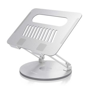 Soporte Aisens Sobremesa Tablet/Notebook Ergonómico 360º 10-17 Silver